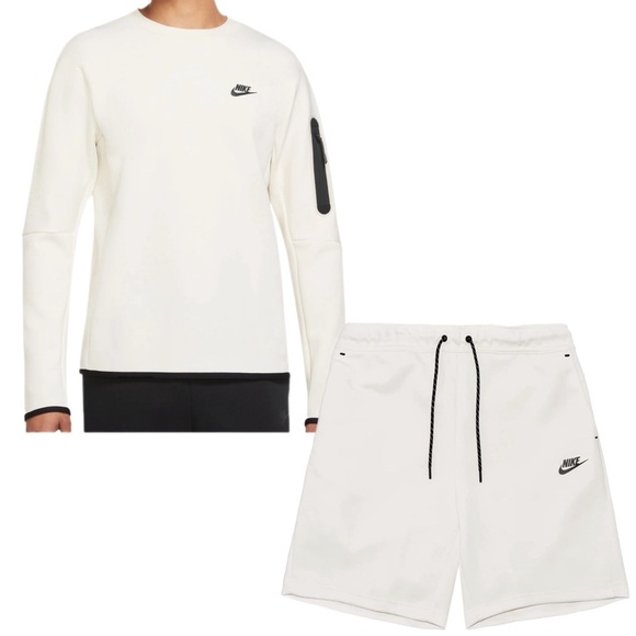 NIKE Sportswear Tech Fleece set | Men Medium | lt beige/black | NWT - Picture 1 of 5